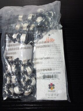 Lug Metal Chain Strap NWT Metallic Diamond